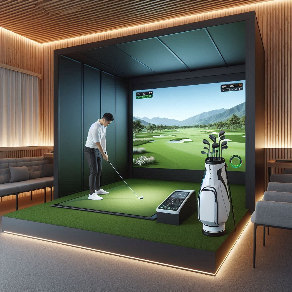 스크린골프장 배경