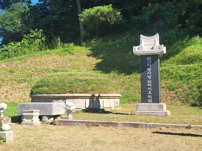 황사영 알렉시오 순교자의 묘 사진(가묘가 아니라 진묘입니다.)