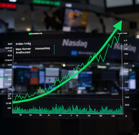 상승중인 미국 주식 그래프 설명
