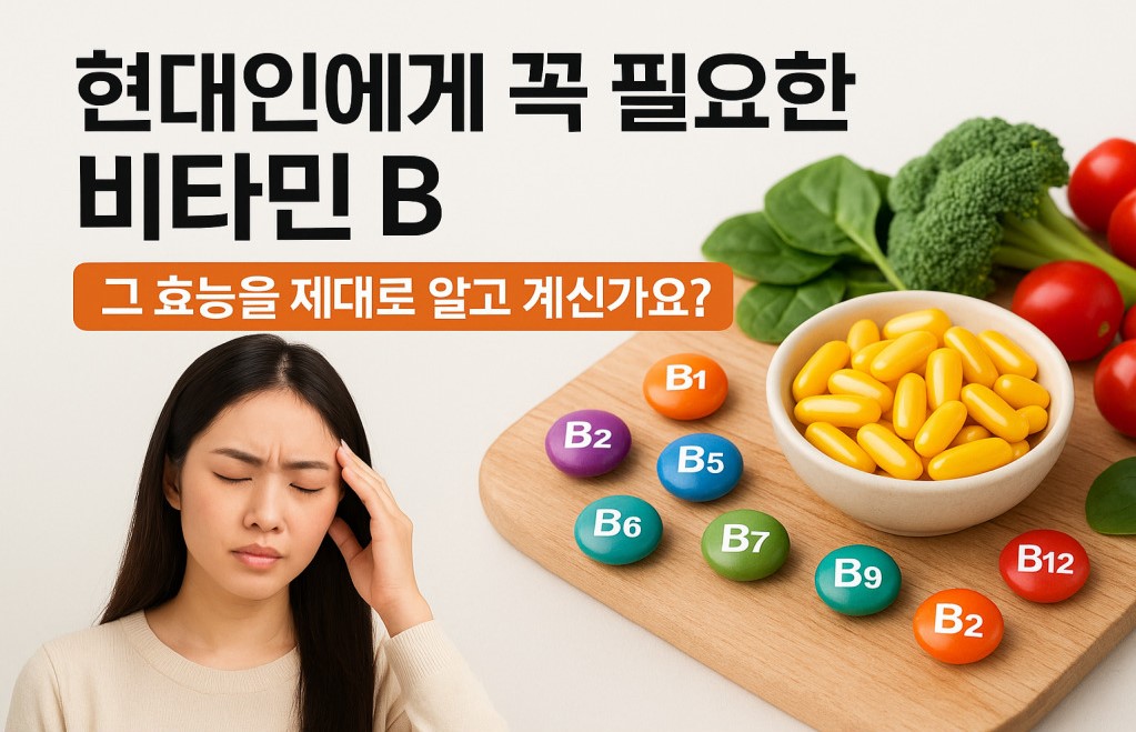 현대인에게 필요한 비타민B 그 효능을 제대로 알고 계신가요?