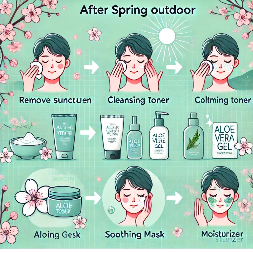 봄 야외활동 후 피부관리법