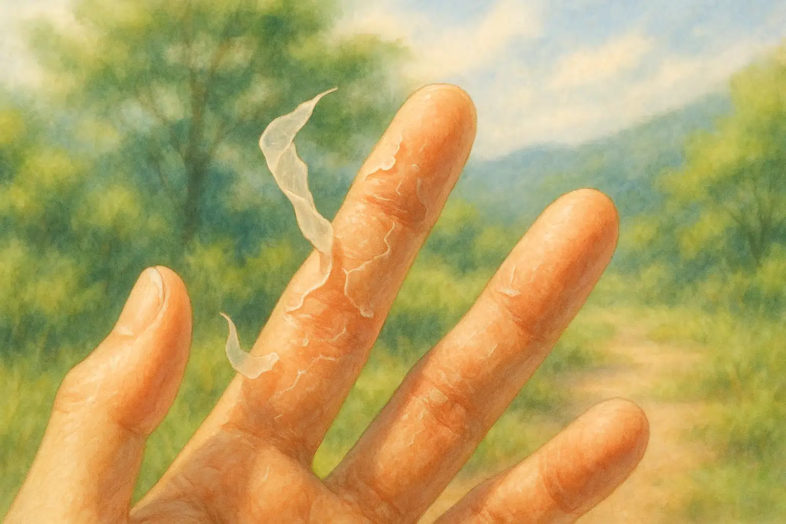 여름 손가락 각질 벗겨짐