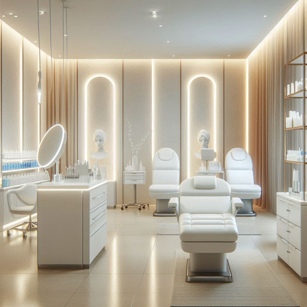 피부,체형관리 샵 배경