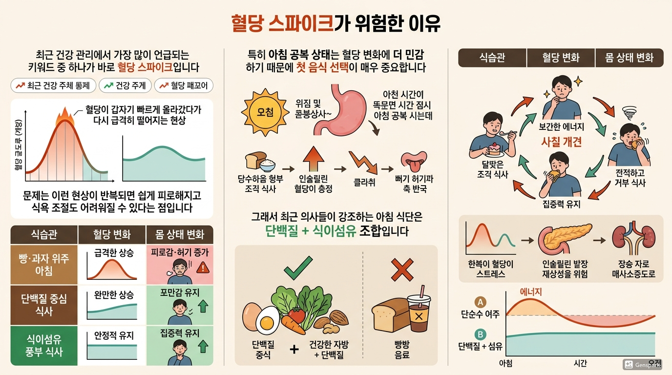 혈당 스파이크가 위험한 이유