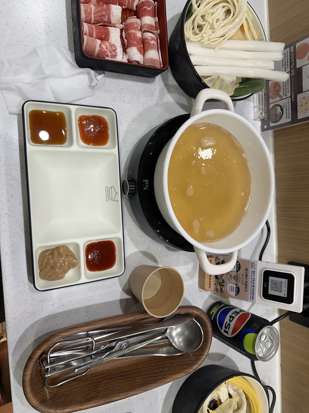 샤브온당 메뉴 - 저염저당 샤브 한상 이미지