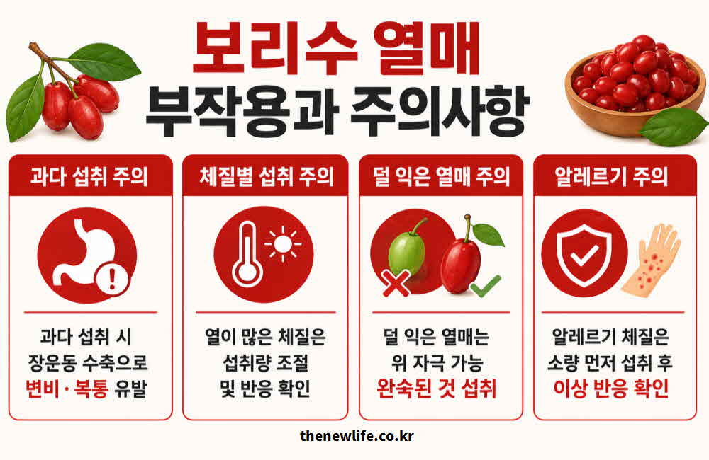 보리수 열매 효능 부작용 주의사항