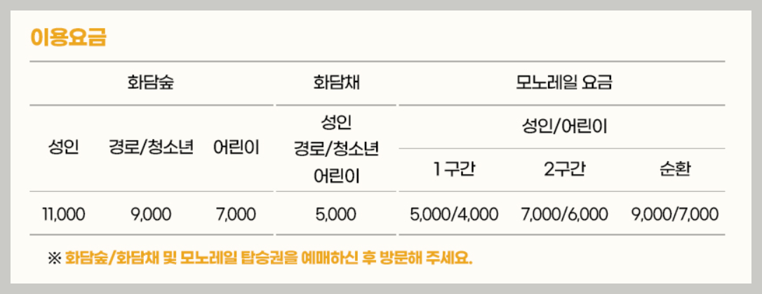 화담숲 예약