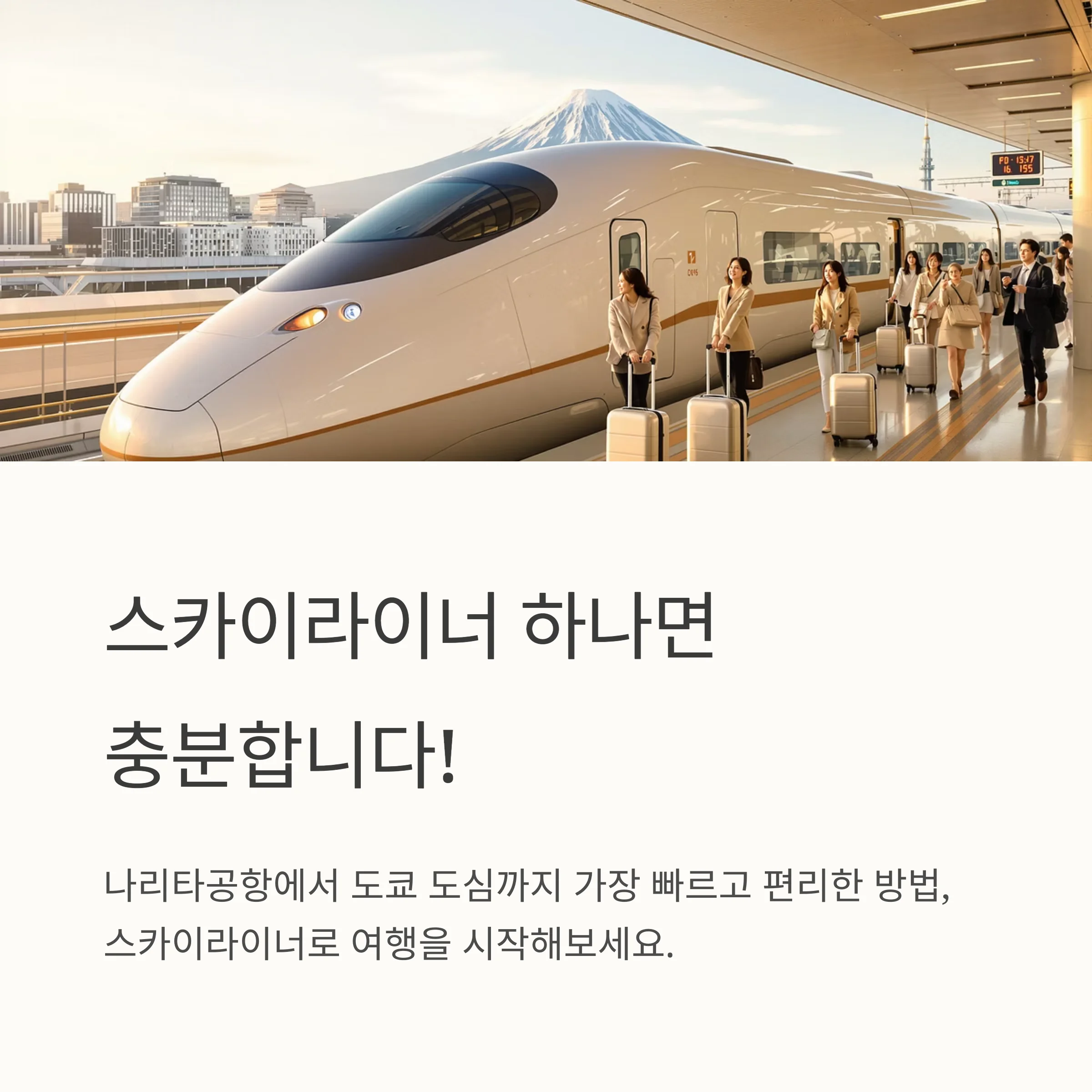 도쿄 스카이라이너 완전 공략: 시간표