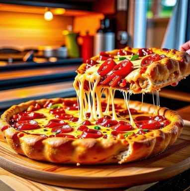 두껍고 바삭한 크러스트에 치즈와 토마토 소스를 가득 채운 시카고 딥디쉬 피자(Chicago Deep-Dish Pizza) 레시피