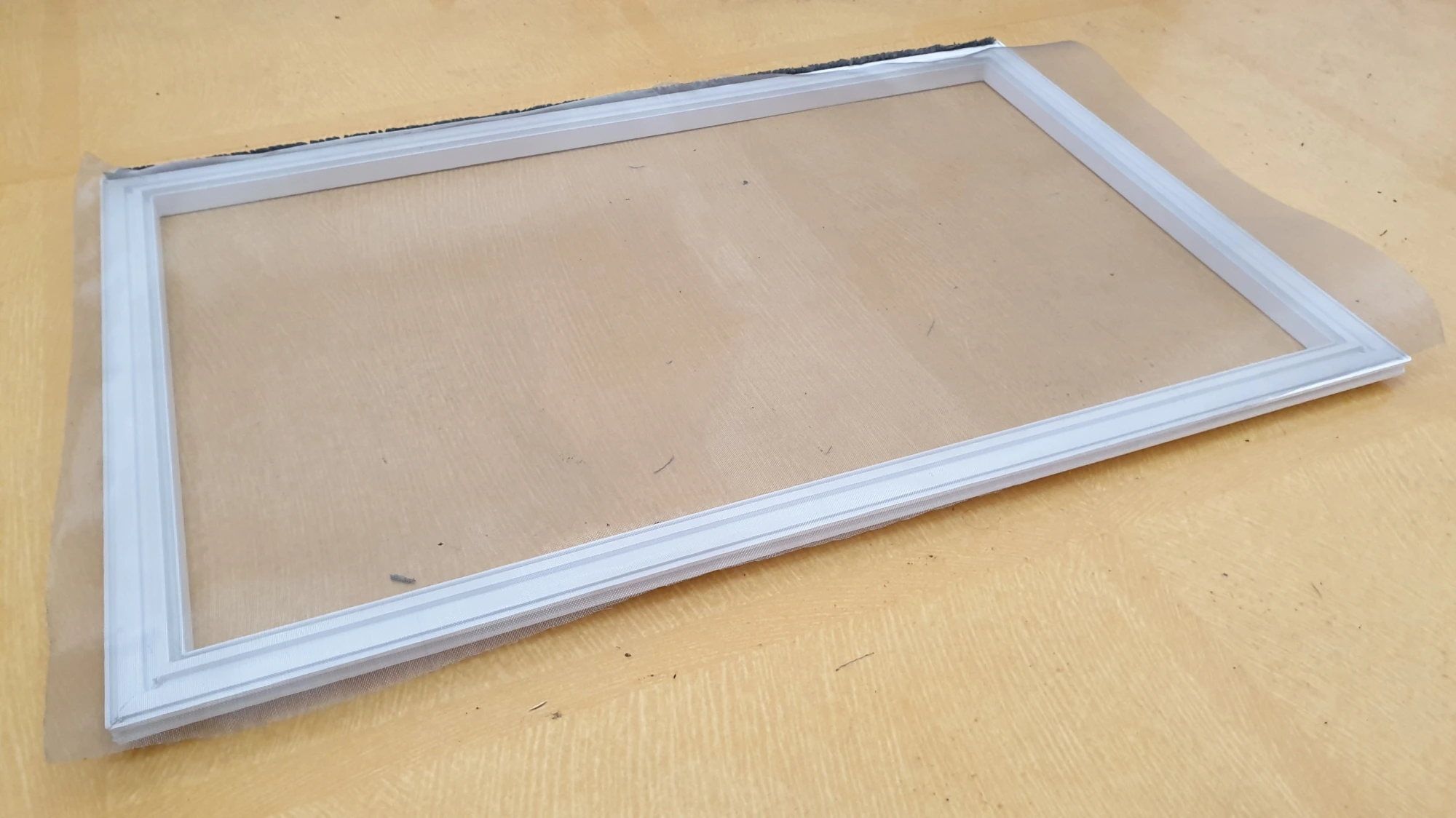 스텐방충망 올려놓은 모습