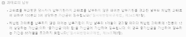 신호 위반 과태료 가산금