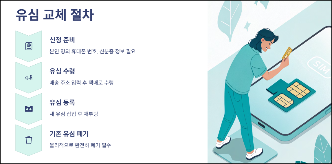 SK 알뜰폰 유심 교체 절차