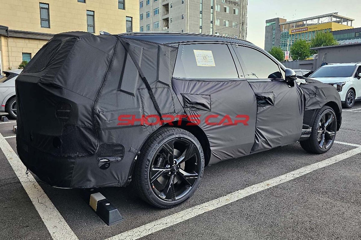 제네시스 GV80 블랙 테스트카 스파이샷