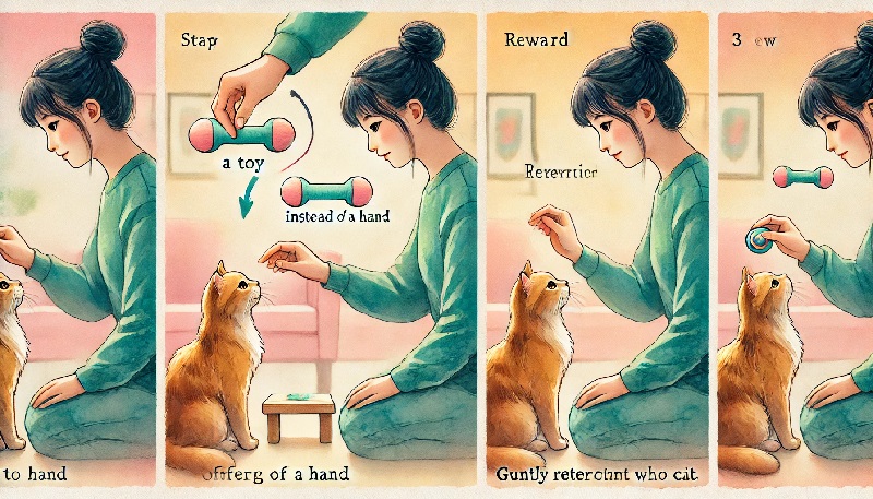 오늘부터 시작하는 고양이 물기 훈련