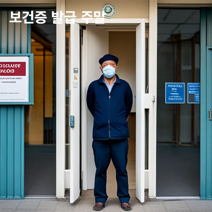 보건증 발급, 주말에도 검사가 가능한가요