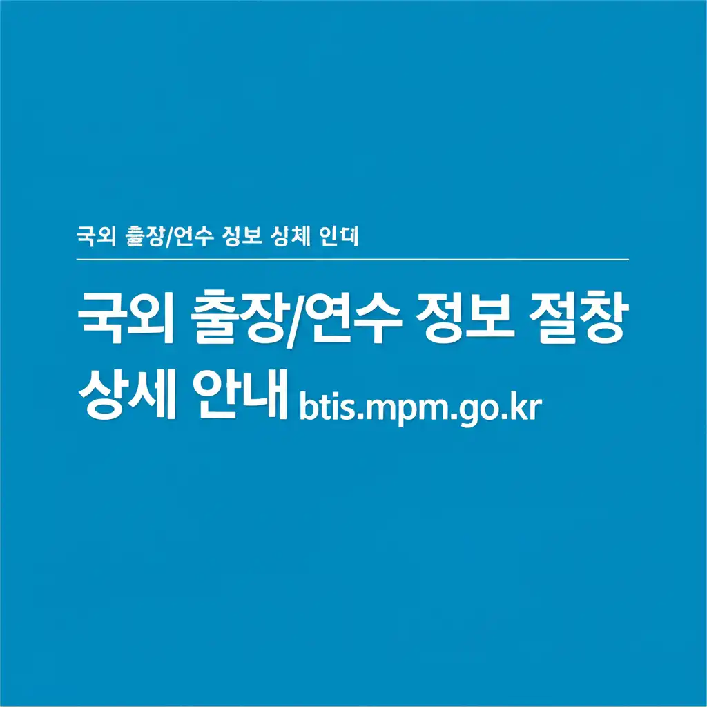 국외출장연수정보시스템btis.mpm.go.kr_application-process
