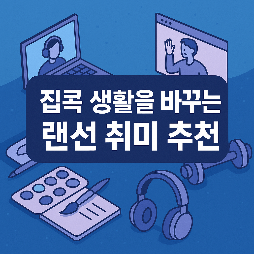 집콕 생활을 바꾸는 랜선 취미 추천