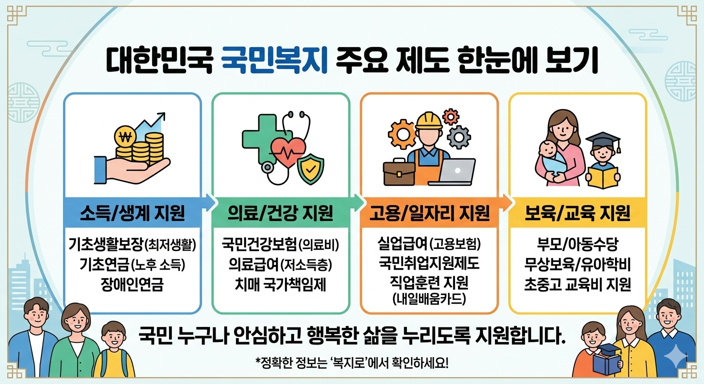 2026 국민복지정책 총정리 인포그래픽