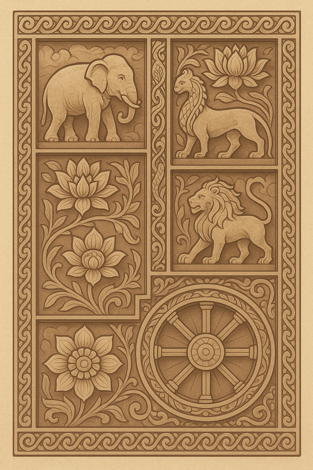 간다라 양식 잉도 신화적 요소 해석