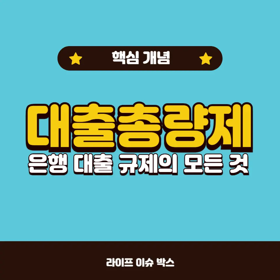 대출총량제란 무엇인가?