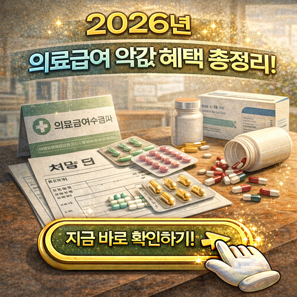 2026 의료급여 대상자 약값 지원범위는? 약국&middot;처방전 감면 최신 안내