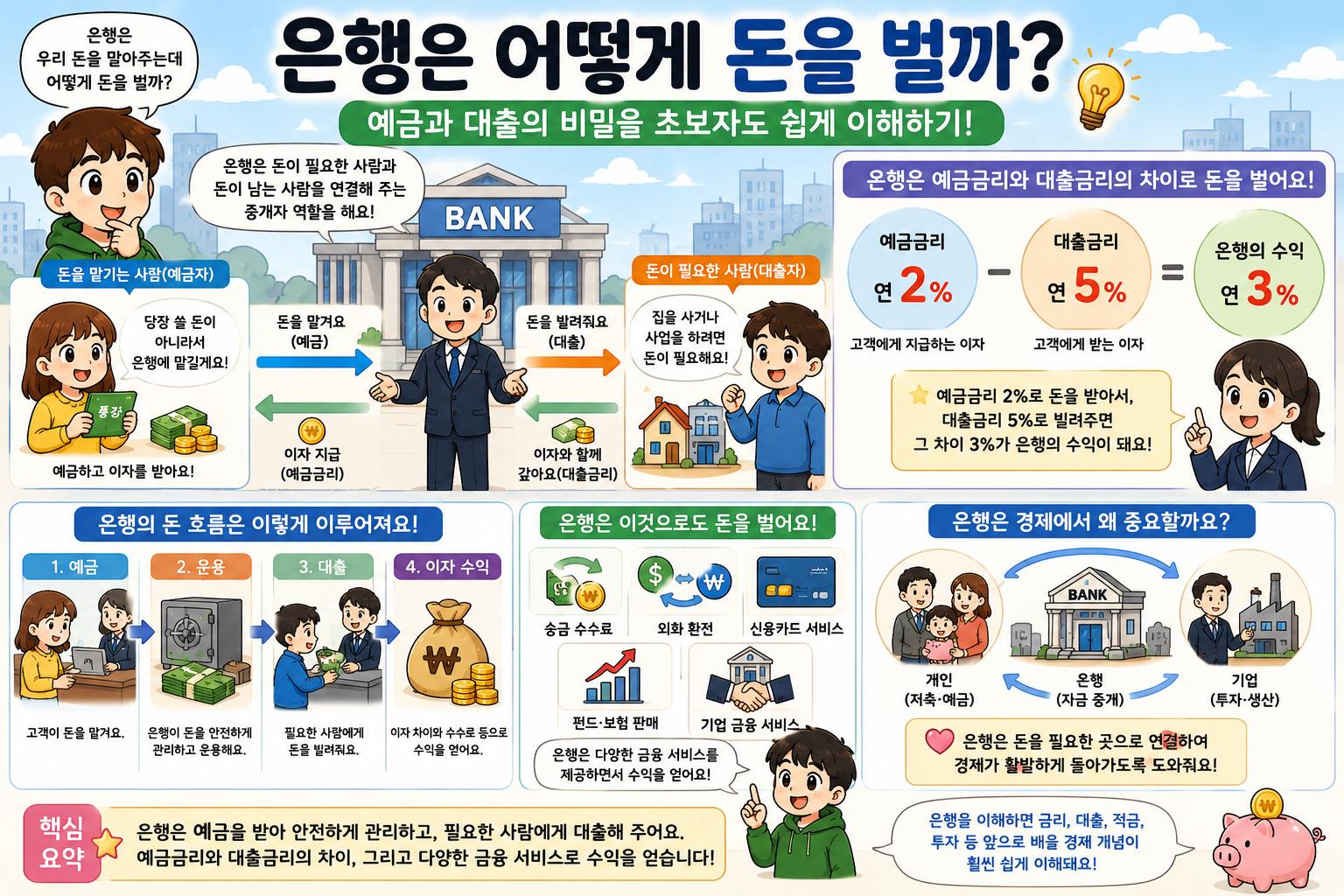 은행은 어떻게 돈을 벌까