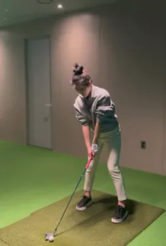 골프 스윙 하제 고정