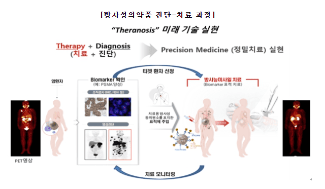 셀비온 방사성의 약품 진단 치료과정