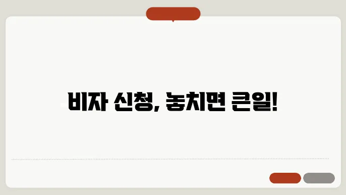 비자 신청 서류