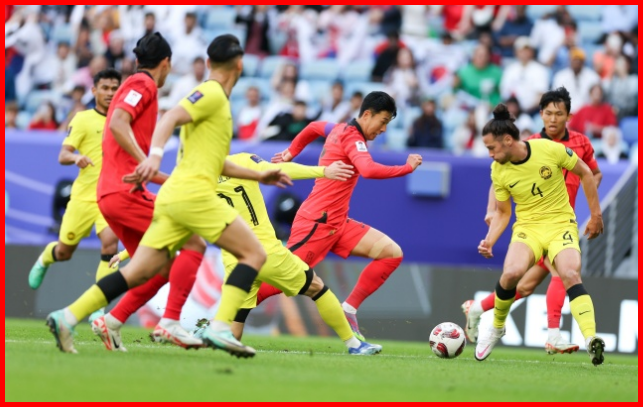 손흥민 드리블 장면 (대한축구협회)