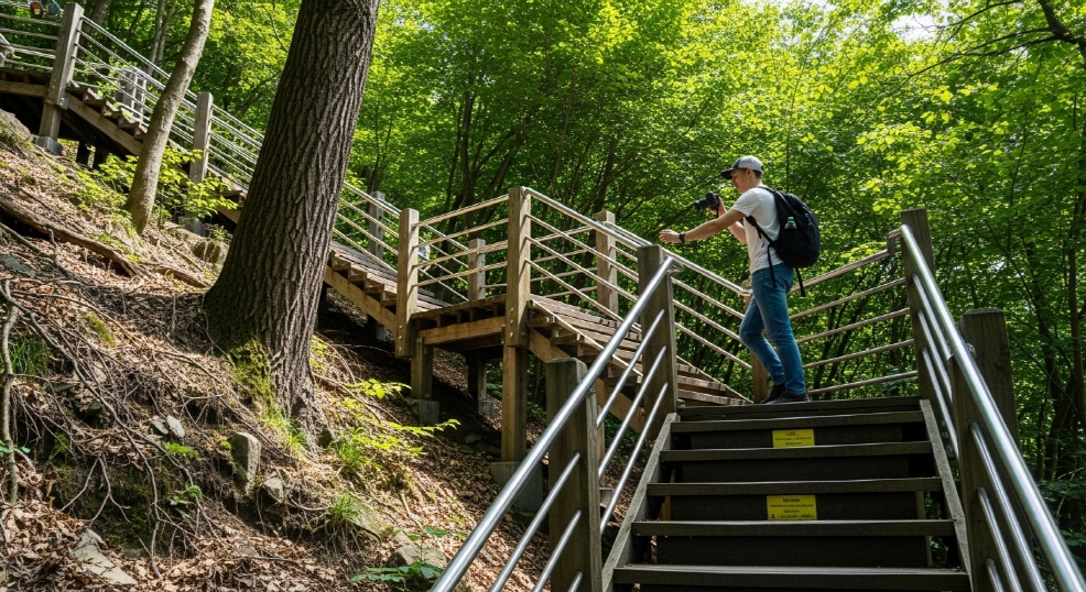 단양여행, 석문 올라가는 계단