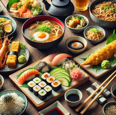 일본 음식의 특징, 대표적인 음식. 식사 예절