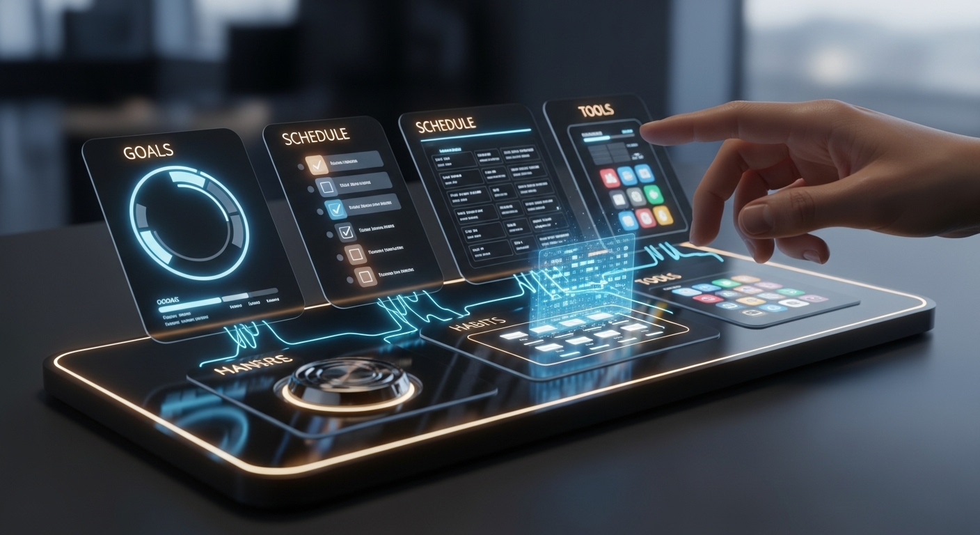 자기관리 시스템, 성과 극대화, 생산성 향상, 시간 관리 전략, 목표 설정 방법, 습관 형성, 업무 효율, 개인 성장, 디지털 생산성 도구, 번아웃 방지