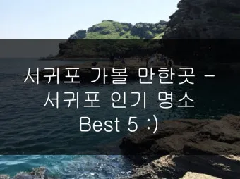 서귀포 가볼만한곳 베스트10 천지연폭포 정방폭포 야시장 산책_41