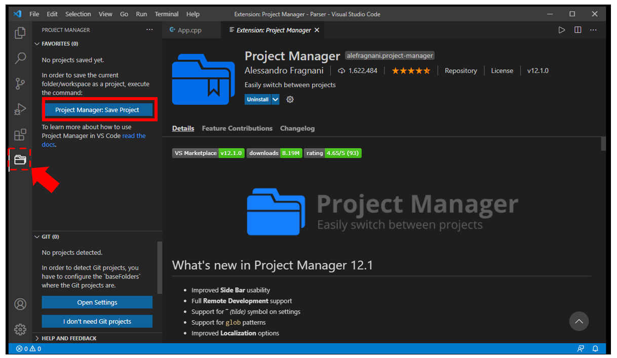 vscode-Project Manager