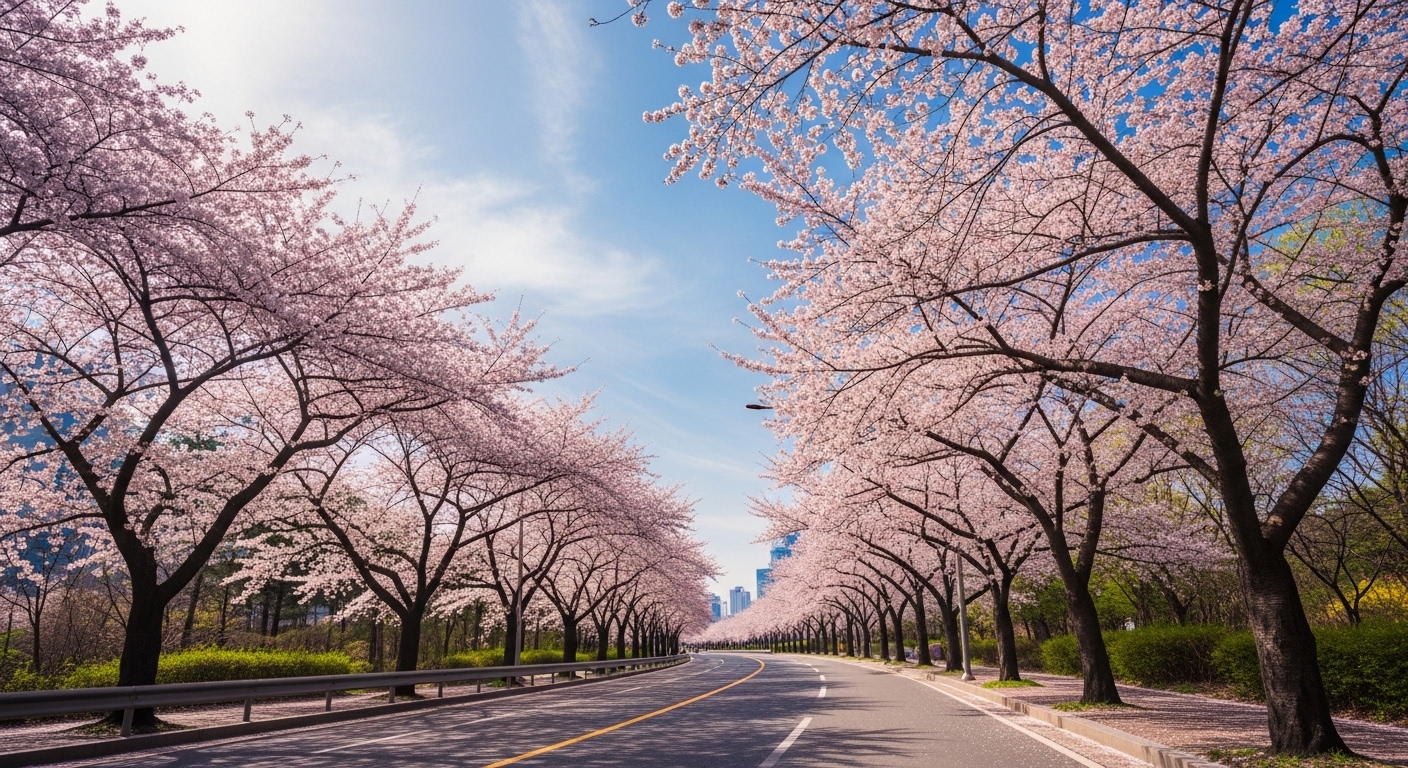 부산 벚꽃 도로 만개 풍경 2026 예상