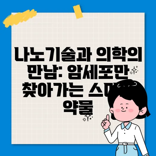 나노기술과 의학의 만남: 암세포만 찾아가는 스마트 약물