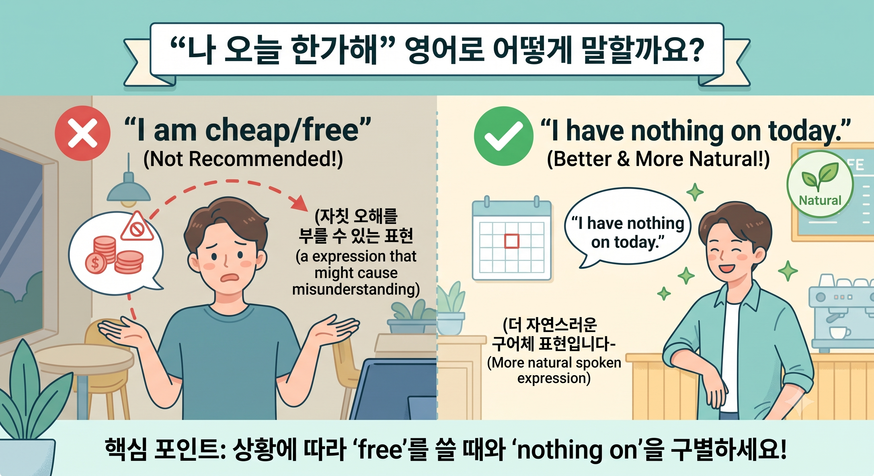 한가하다 영어로
