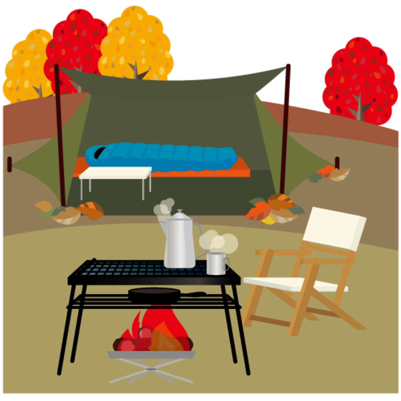 여름캠핑이미지