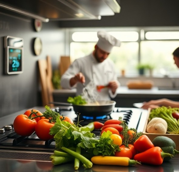 신선요리 최적 조리기술 (화력조절, 식감유지, 풍미)