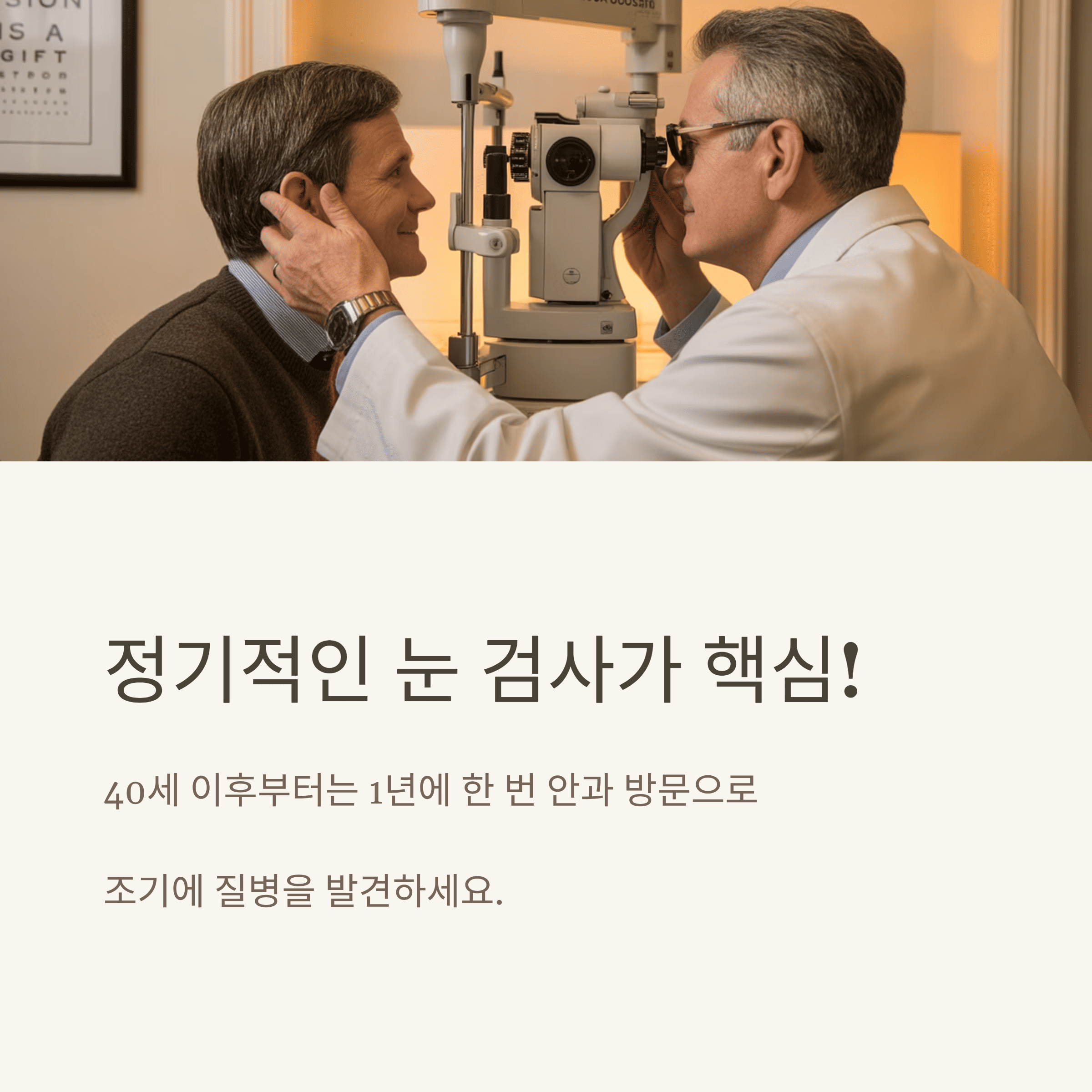 중년 눈 건강 관리의 모든 것!