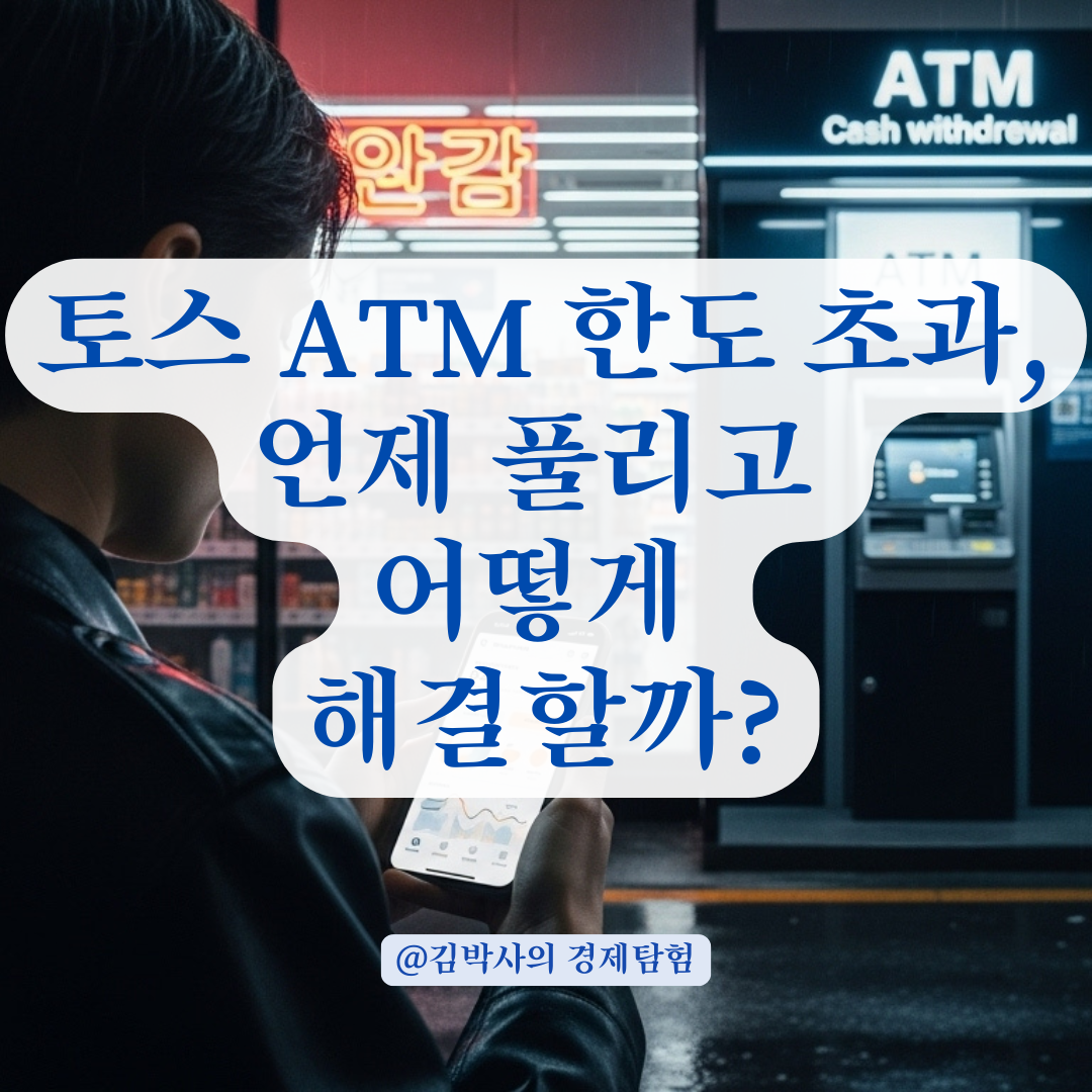 토스 ATM 출금 한도 초과 시, 제한 풀리는 시간과 대처법 총정리.