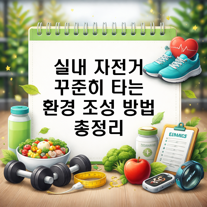 실내 자전거 꾸준히 타는 환경 조성 방법 총정리