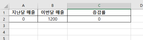 엑셀-증감률-정상계산