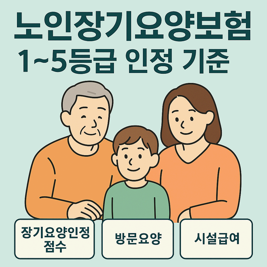 노인장기요양보험 1~5등급 인정 기준과 서비스 구조 완전 정리