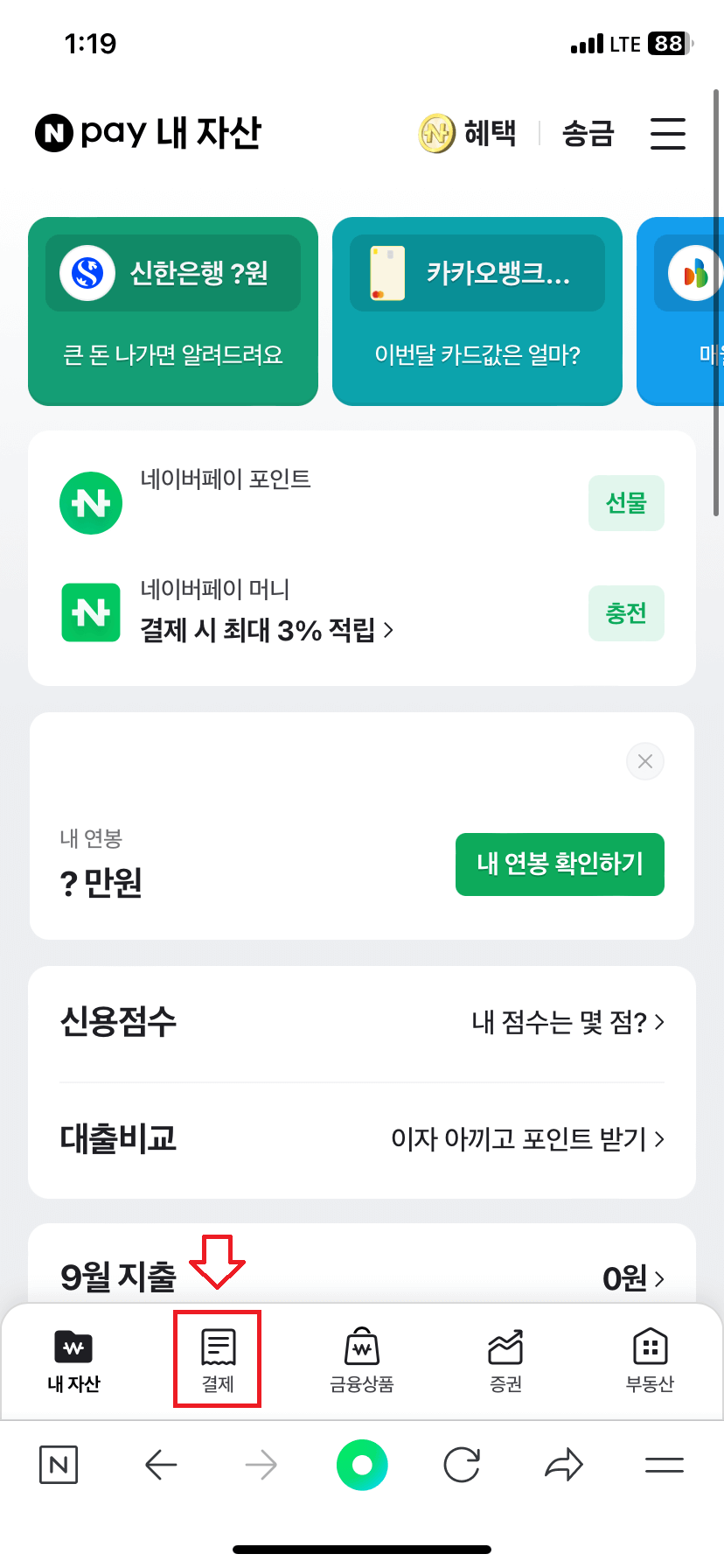 네이버페이-홈