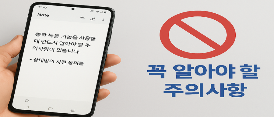 꼭 알아야 할 주의사항