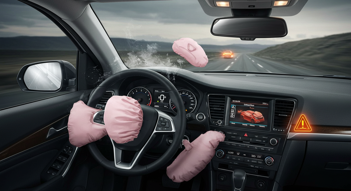 에어백 경고등이 켜지는 주요 상황#4