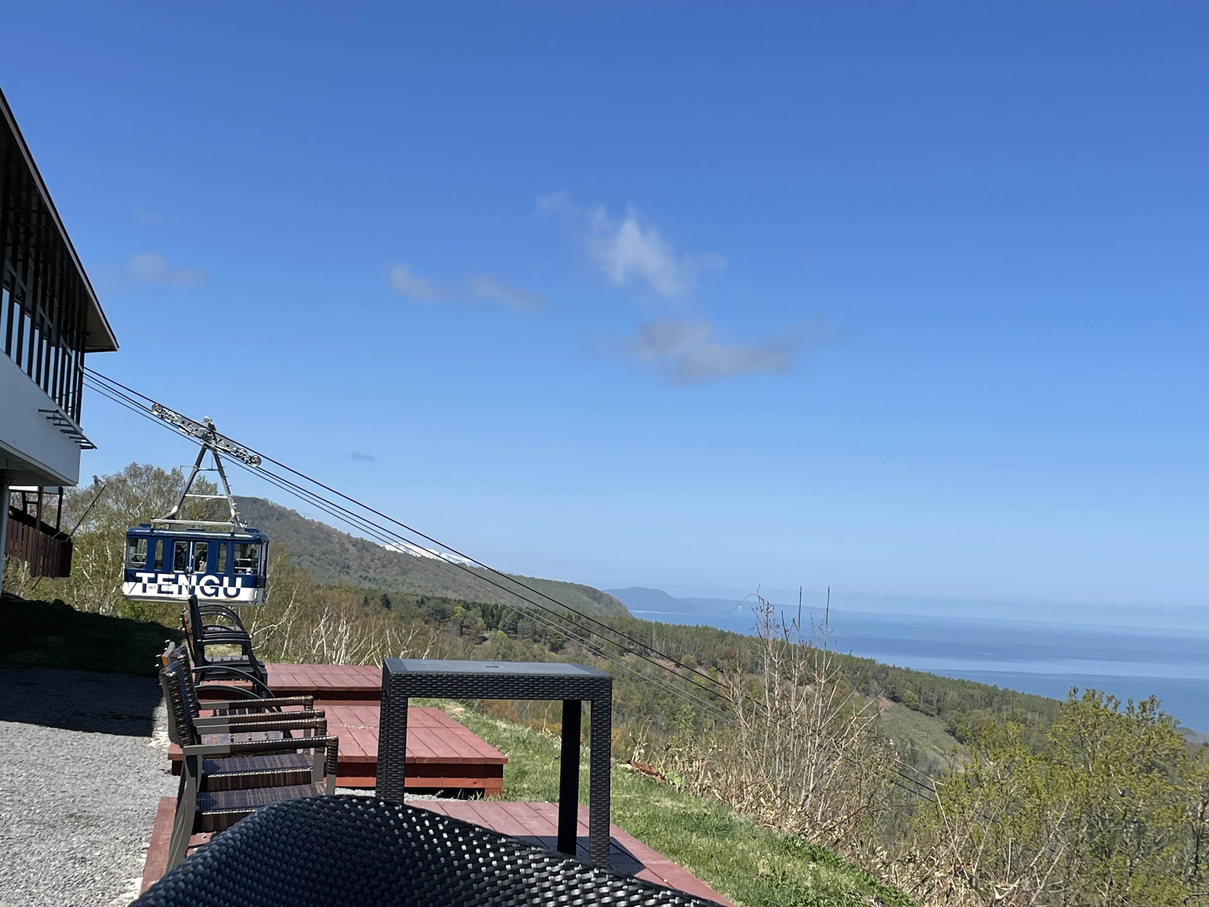 텐구야마 전망대 로프웨이 모습