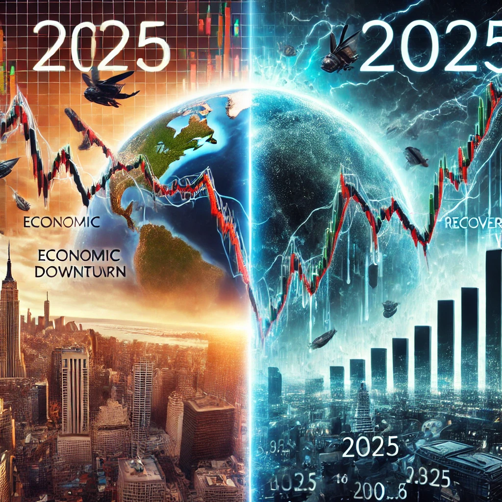 경기 침체와 회복을 대비해 주식 시장이 엇갈리는 모습